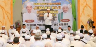 Lepas JCH asal Kabupaten Banjar, Saidi Mansyur minta untuk jaga kesehatan dan fokus beribadah