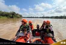 Pencarian korban kapal terbalik di Sungai Kahayan, berlanjut