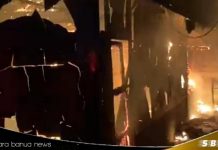 Kebakaran hanguskan rumah kontrakan di Sekumpul, Martapura