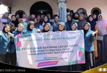 Mahasiswa Kebidanan Poltekkes Kemenkes Banjarmasin gelar penyuluhan skrining layak hamil