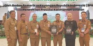 Sekwan DPRD Batola hadiri penyerahan LHP LKPD 2024 oleh BPK Kalsel