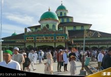 Ribuan Jemaah padati Masjid Jami Sungai Jingah Banjarmasin untuk sholat Idul Adha