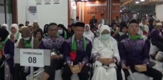 423 Jemaah Haji Debarkasi Banjarmasin tiba selamat di tanah air