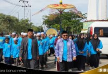 Kafilah Tanah Bumbu rombongan pertama tiba di MTQ Provinsi Kalsel