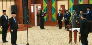 Muhammad Syarifuddin dilantik jadi Setda Kalsel, 13 pejabat eselon II lainnya juga dilantik