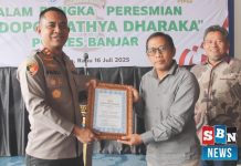 Polres Banjar resmikan pendopo Tathya Dharaka, berikan penghargaan kepada PTPN IV Danau Salak