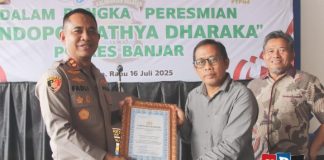 Polres Banjar resmikan pendopo Tathya Dharaka, berikan penghargaan kepada PTPN IV Danau Salak