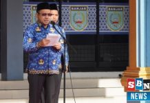 Setda Banjar HM.Hilman pimpin apel kesadaran nasional