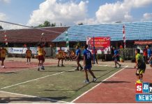 22 tim berebut piala di turnamen Bola Voli HUT RI ke-80 Anjir Pasar