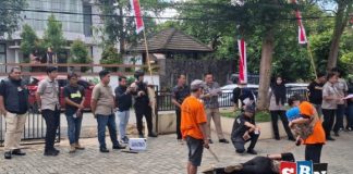 Rekonstruksi pembunuhan di Paramasan, tersangka peragakan 43 adegan mutilasi