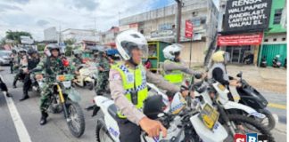 Sinergi TNI-Polri, jaga keamanan Banjar lewat patroli bersama