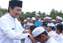 Semangat santri Kalsel mengawal Indonesia Emas 2045, Apel Hari Santri Nasional 2025 di Banjarbaru