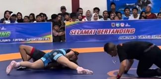 Gulat Porprov Kalsel XII dimulai, Tanah Laut raih dua Perunggu di hari pertama