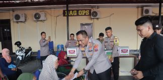 Kapolres Banjar pimpin bakti sosial, salurkan bantuan untuk warga