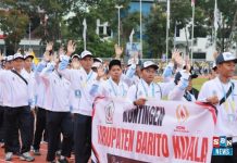 Semangat “Batekang Bi Pun Kan Lawin” menggelora di Porprov XII Kalsel