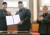 Bupati Banjar Saidi Mansyur jawab pandangan fraksi soal empat Raperda di rapat paripurna