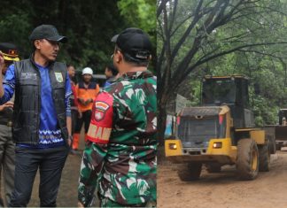 Bupati Banjar tinjau lokasi longsor dan jembatan putus di Aranio, fokus kembalikan akses masyarakat