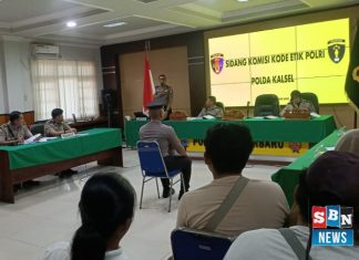 Sidang kode etik Bripda MS, tersangka pembunuhan mahasiswi ULM, digelar terbuka di Mapolres Banjarbaru