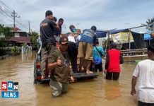 Gerindra bagikan 1 ton beras dan sembako untuk korban banjir di Desa Muara Bincau