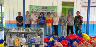 PT Putra Bangun Bersama salurkan bantuan sembako senilai Rp 30 juta untuk warga Desa Sinar Baru