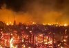 17 bangunan termasuk dua sekolah hangus terbakar di katingan hilir, diduga akibat korsleting listrik