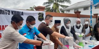 Ayu Dyan hadiri pemusnahan barang rampasan di Kejari Batola