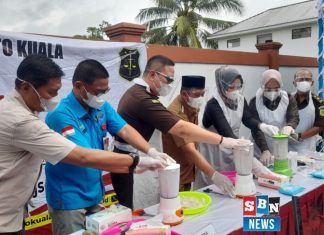 Ayu Dyan hadiri pemusnahan barang rampasan di Kejari Batola