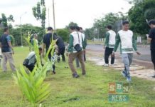 Sekretariat DPRD Barito Kuala galakkan kebersihan dan penghijauan
