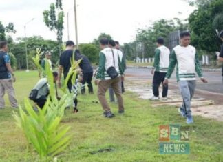 Sekretariat DPRD Barito Kuala galakkan kebersihan dan penghijauan
