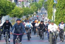 Peringati HUT Kabupaten dan Bhayangkara, Barito Utara gelar Gowes bersama
