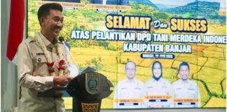 Pengurus Tani Merdeka Indonesia Kabupaten Banjar resmi dilantik