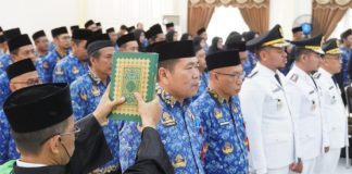 Wabup Banjar lantik 64 ASN, tekankan semangat melayani masyarakat
