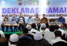 62 calon Pambakal 20 desa di Kab. Banjar Deklarasi Damai Jelang Pilkades Serentak 22 Juli
