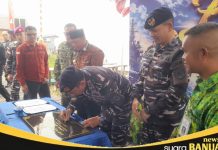 Pos TNI AL Marabahan resmi diresmikan, jaga keamanan jalur perairan Barito