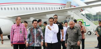 Joko Widodo, ” Saya sangat terkejut, bandaranya besar sekali, bentuknya intan”