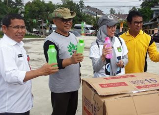 1000 unit botol air minum atau tumbler bakal dibagikan ke jemaah haulan Guru.Sekumpul, untuk mengurangi volume sampah plastik pasca haulan
