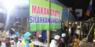Warga Astambul bangun posko makanan gratis untuk sambut jemaah haul Guru Sekumpul