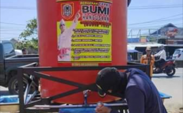 Lawan Corona, PT. Borneo Indo Bara, serahkan bantuan 3 unit tandon air kepada KPH Kayu Tangi