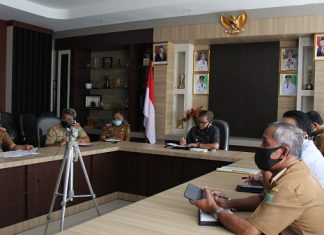 Anggota Komisi V DPR-RI, gelar kegiatan rises dengan Bupati Balangan lewat video conference