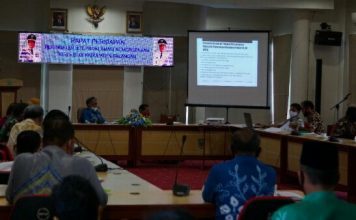 Setda Balangan pimpin rapat bersama persiapkan upacara peringatan HUT RI ke 75