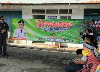 Resmikan pasar khusus mokas, Bupati Balangan : Semoga ekonomi disektor ini semakin bagus