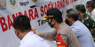 Bandara Soekarno-Hatta, gebrak gerakan bermasker