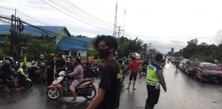 Atasi kemacetan, Satlantas Polres Batola lakukan pengaturan arus lalu lintas