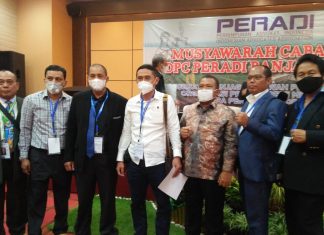 Rusmin Wijaya SH buka Muscab II DPC Peradi Banjarmasin,