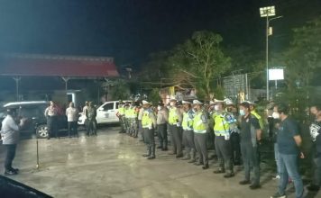 Tim gabungan Polres Batola dan Kodim 1005 Marabahan menggelar Operasi Cipta Kondisi
