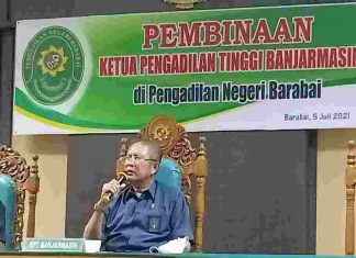 Dalam upaya pembinaan, Ketua PT Banjarmasin kunjungi sejumlah PN di Kalsel