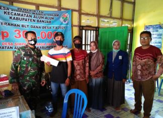 BLT DD tahap 10 cair, Antusias Ratusan warga Desa Simpang Warga Dalam penerima BLT