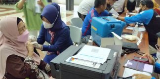Vaksinasi dosis ketiga atau Booster sudah di mulai di Kabupaten Banjar