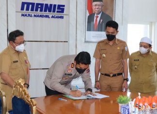 Pemkab Banjar hibahkan tanah untuk lokasi pembangunan mall layanan terpadu Polres Banjar