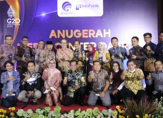Media Center DKISP Banjar raih penghargaan Anugerah Media Center dari Kementerian Kominfo RI